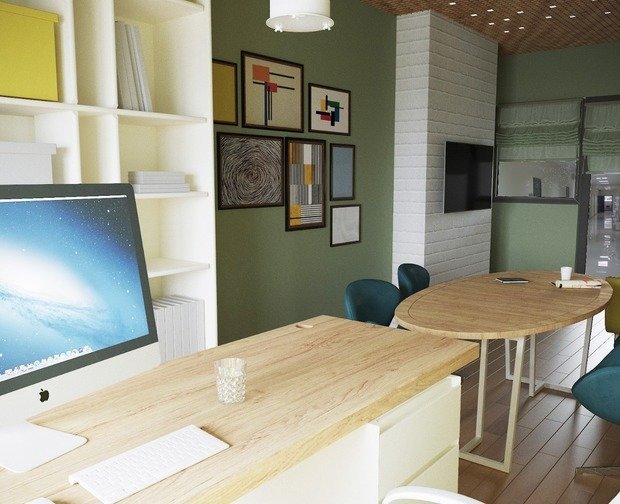 Фото из портфолио Кабинет- видеостудия для Ирины Добрецовой – фотографии дизайна интерьеров на INMYROOM