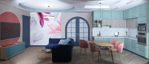 Фото из портфолио Квартира в стиле ар-деко – фотографии дизайна интерьеров на INMYROOM
