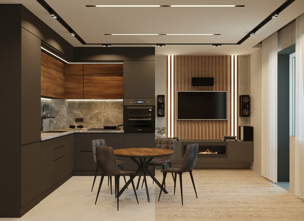 Фото из портфолио Мои проекты – фотографии дизайна интерьеров на INMYROOM