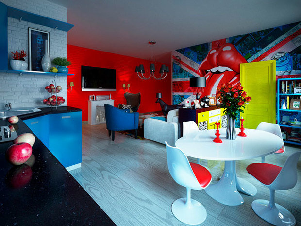 Фото из портфолио Квартира в стиле поп-арт – фотографии дизайна интерьеров на INMYROOM