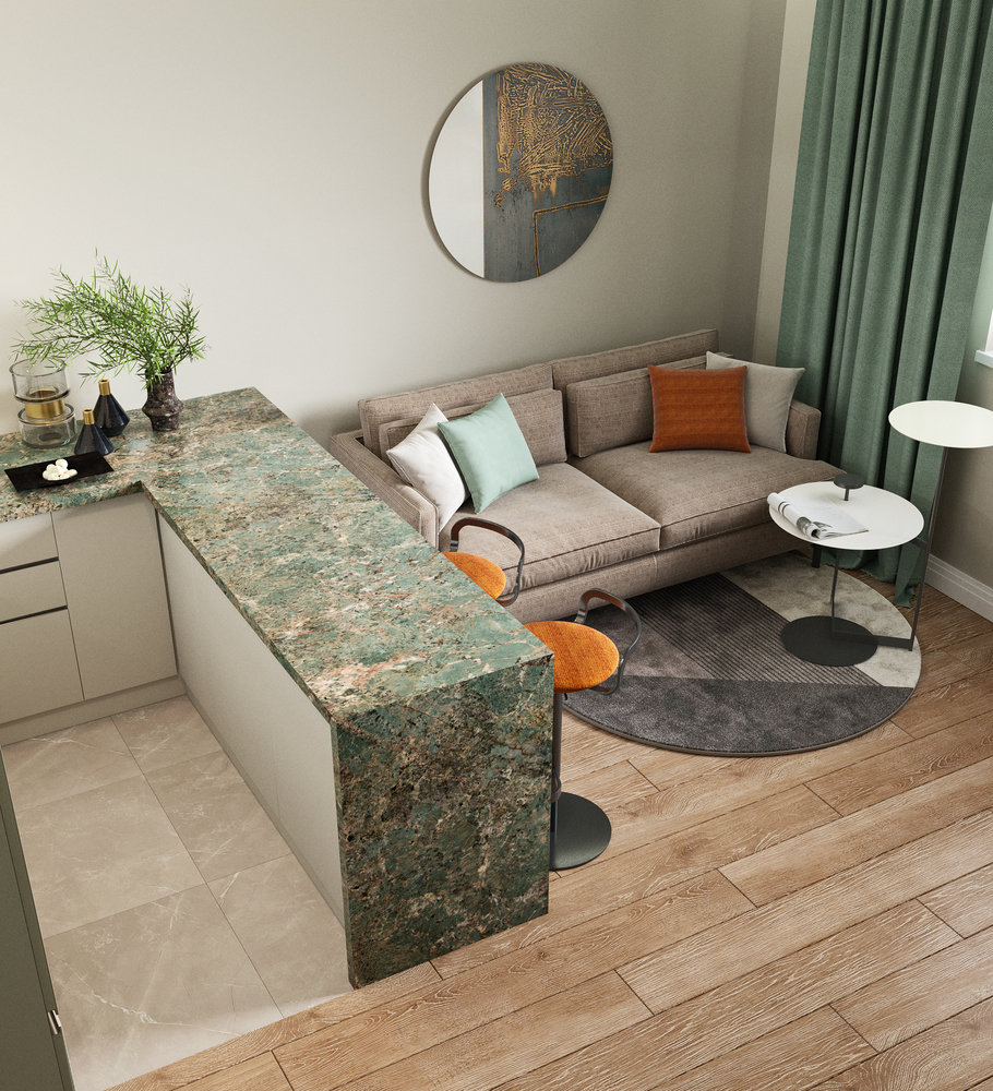 Фотография: Гостиная в стиле Современный, Квартира, Проект недели, Москва, 2 комнаты, 40-60 метров, SKStudio – фото на INMYROOM Фотография: Гостиная в стиле Современный, Квартира, Проект недели, Москва, 2 комнаты, 40-60 метров, SKStudio – фото на INMYROOM