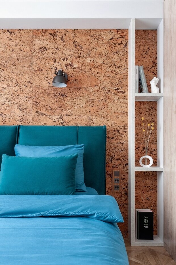 Фотография: Спальня в стиле Современный, Квартира, Проект недели, Москва, 2 комнаты, 40-60 метров, Валерия Мироненко – фото на INMYROOM