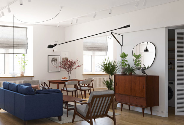 Фото из портфолио Квартира для молодой семьи – фотографии дизайна интерьеров на INMYROOM