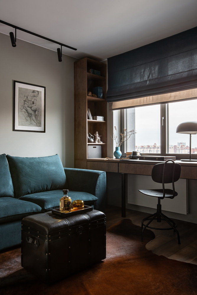 Фотография: Кабинет в стиле Современный, Квартира, Проект недели, Москва, 4 и больше, 60-90 метров, Екатерина Совастеева – фото на INMYROOM