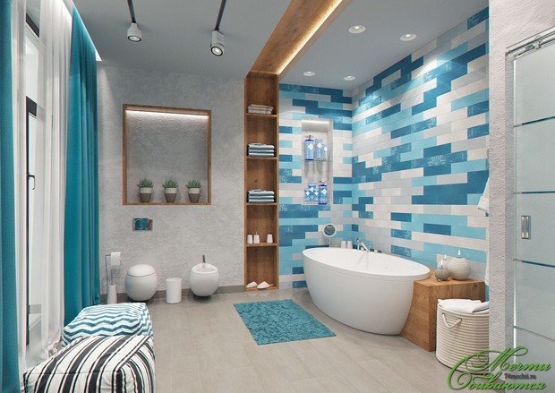 Фото из портфолио Ванные комнаты в загородном доме – фотографии дизайна интерьеров на INMYROOM