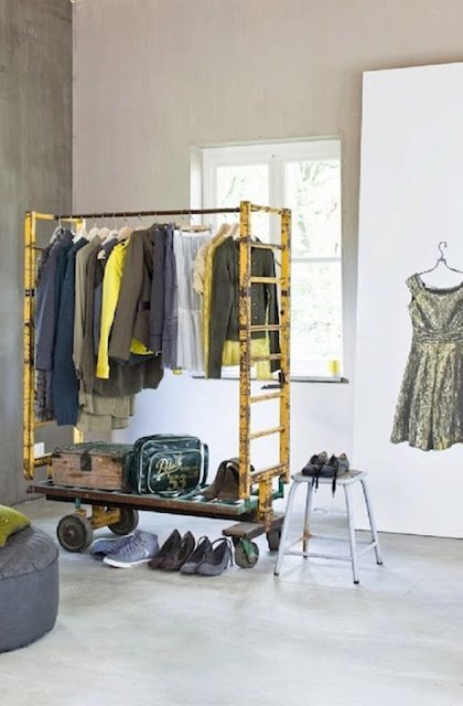 Фотография: Прихожая в стиле Современный, Гардеробная, Малогабаритная квартира, Хранение, Интерьер комнат, Гардероб – фото на INMYROOM