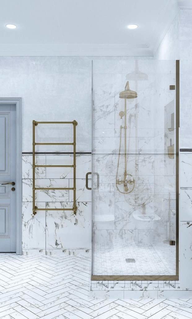 Фото из портфолио Квартира - современная классика 135 кв. Ванная  – фотографии дизайна интерьеров на INMYROOM