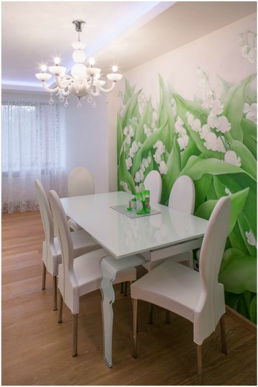 Фотография: Кухня и столовая в стиле Классический, Скандинавский, Современный, Эклектика, Квартира, Дома и квартиры, Роспись – фото на INMYROOM