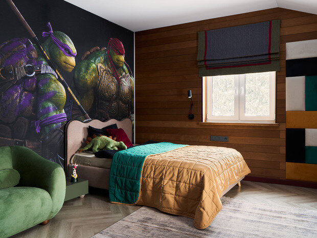 Фотография: Детская в стиле Современный, Дом, Проект дня, Дом и дача, Ленинградская область, 3 комнаты, Более 90 метров, Индивидуальный проект, эклектика с элементами современного, Алена Донцова – фото на INMYROOM