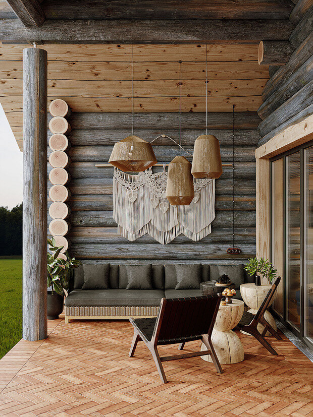 Фотография: Терраса в стиле Современный, Эклектика, Прованс и Кантри, Дом, Проект дня, Дом и дача, Юлия Чернова, 3 комнаты, Более 90 метров, Астрахань – фото на INMYROOM