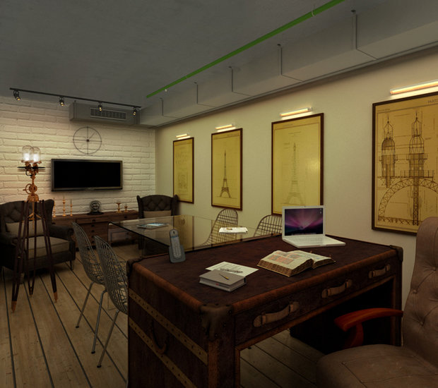 Фото из портфолио Офис для строительной компании – фотографии дизайна интерьеров на INMYROOM