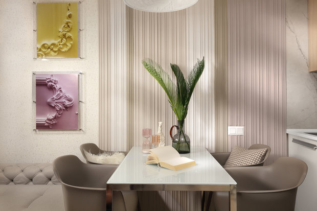 Фотография: Кухня и столовая в стиле Эклектика, Современный, Малогабаритная квартира, Квартира, Проект недели, Москва, 1 комната, до 40 метров, Своя атмосфера – фото на INMYROOM