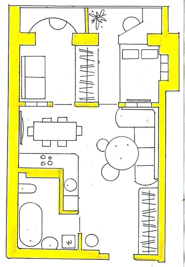 Фото из портфолио Мои перепланировки – фотографии дизайна интерьеров на INMYROOM