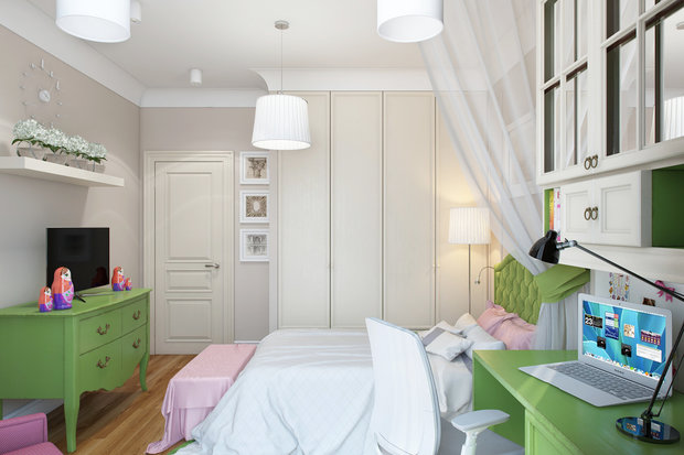 Фото из портфолио Детская комната для юной особы – фотографии дизайна интерьеров на INMYROOM