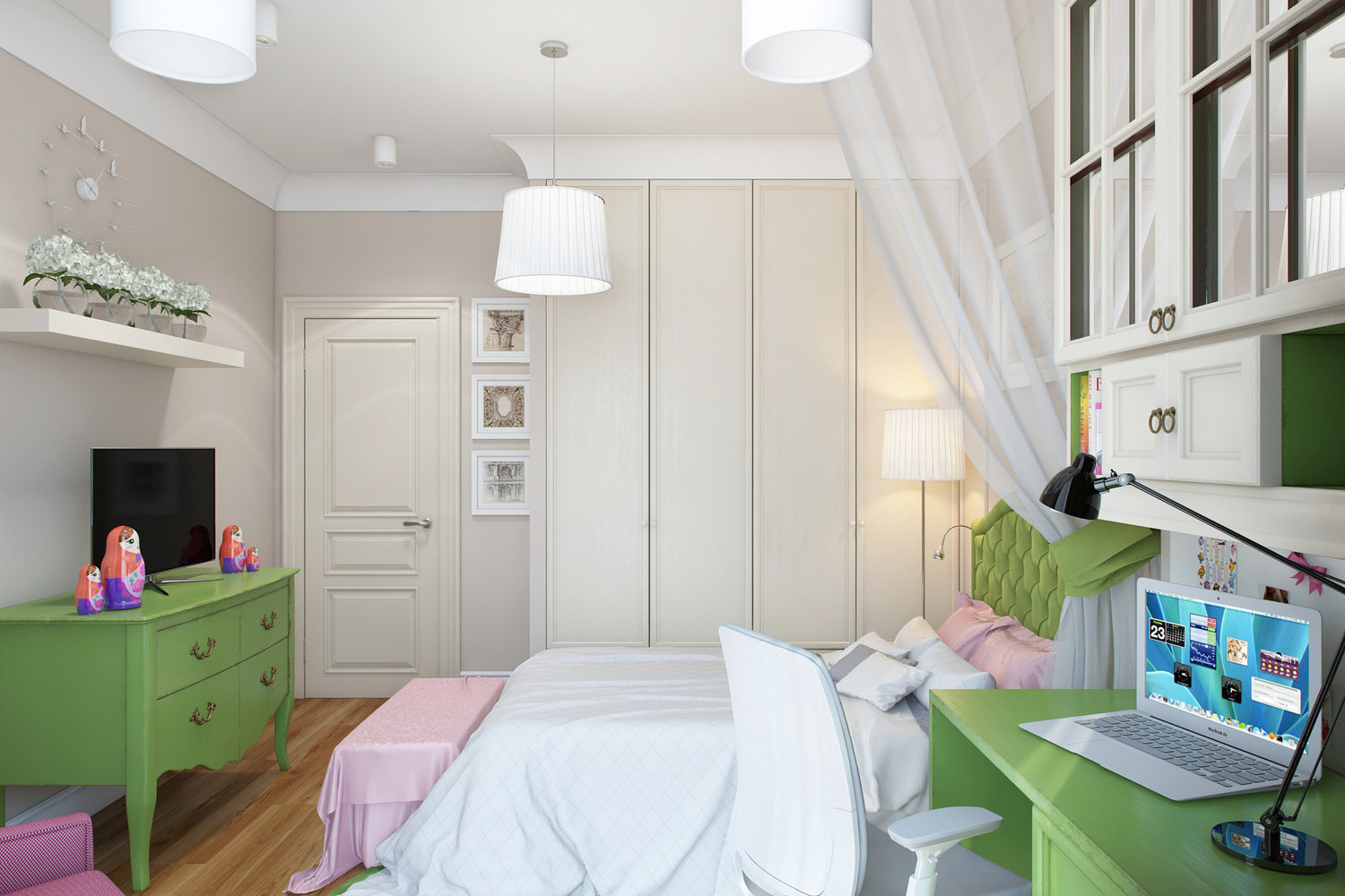 Фото из портфолио Детская комната для юной особы – фотографии дизайна интерьеров на INMYROOM Фото из портфолио Детская комната для юной особы – фотографии дизайна интерьеров на INMYROOM