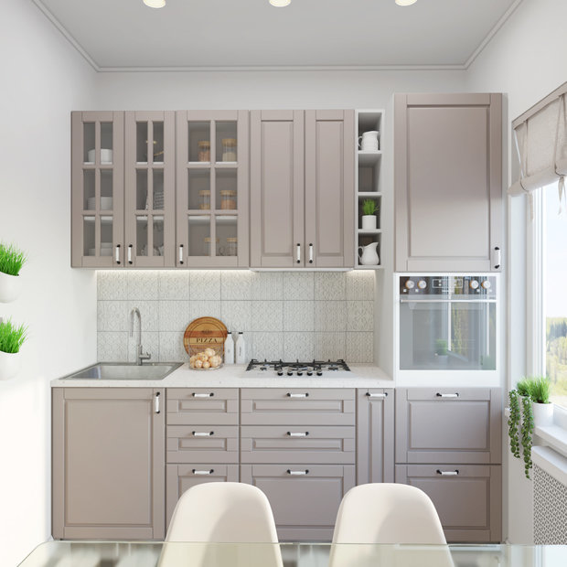 Фотография: Кухня и столовая в стиле Скандинавский, Квартира, Проект недели, Розовый, Химки, Оксана Цымбалова, 2 комнаты, 40-60 метров – фото на INMYROOM Фотография: Кухня и столовая в стиле Скандинавский, Квартира, Проект недели, Розовый, Химки, Оксана Цымбалова, 2 комнаты, 40-60 метров – фото на INMYROOM