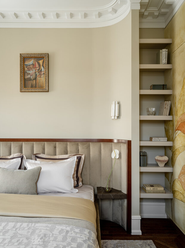 Фотография: Спальня в стиле Классический, Современный, Эклектика, Квартира, Проект дня, 4 и больше, Более 90 метров – фото на INMYROOM