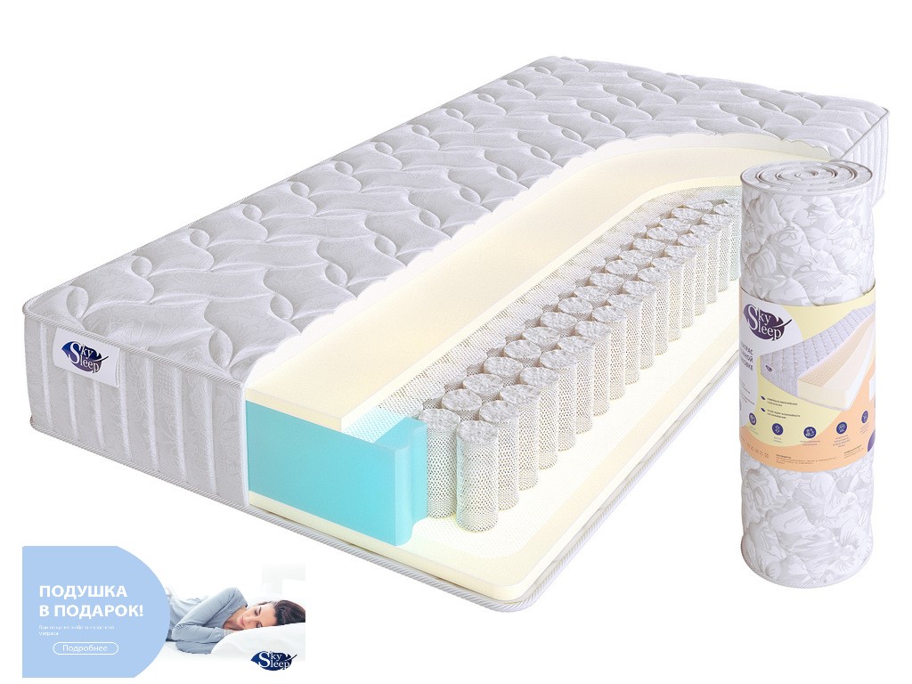 Матрас пружинный Joy 90х190 белого цвета