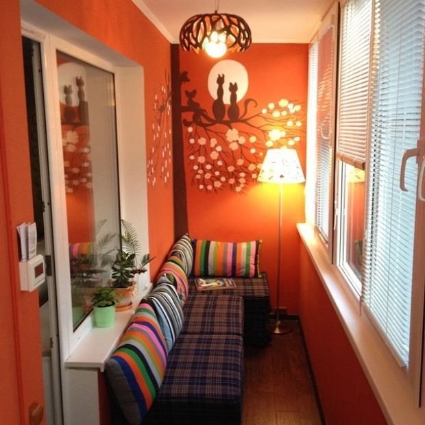 Фотография: Гостиная в стиле Скандинавский, Балкон, Декор интерьера, Квартира, Декор – фото на INMYROOM