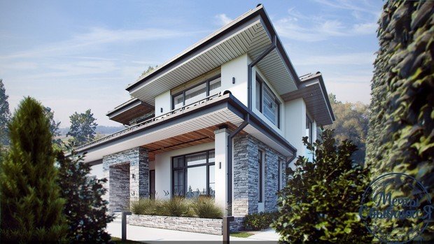 Фото из портфолио Динамичный загородный дом – фотографии дизайна интерьеров на INMYROOM