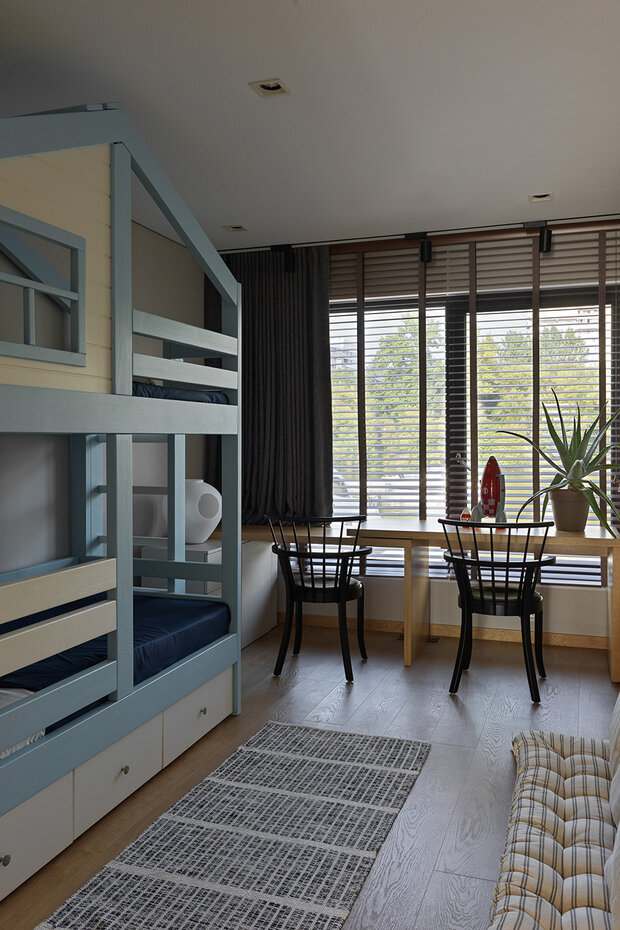 Фотография: Детская в стиле Скандинавский, Современный, Минимализм, Проект недели, Москва, 4 и больше, Более 90 метров, S-Style, #эксклюзивныепроекты, Анастасия Божинская – фото на INMYROOM