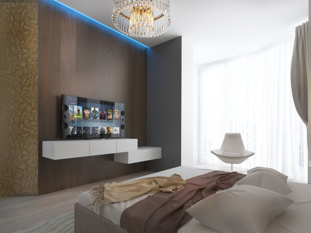 Фото из портфолио Спальня в стиле минимализм – фотографии дизайна интерьеров на INMYROOM