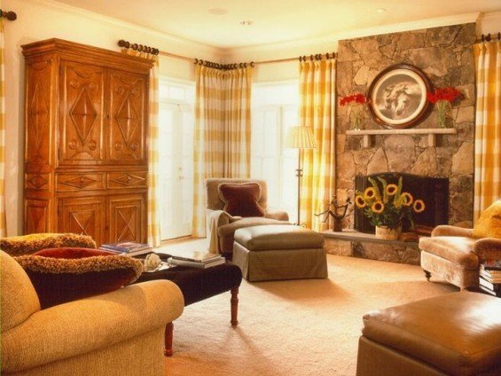 Фотография: Гостиная в стиле Прованс и Кантри, Классический, Современный – фото на INMYROOM