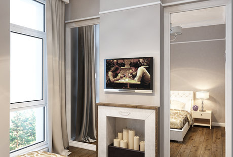 Спальня. Квартира в современном стиле. Москва.