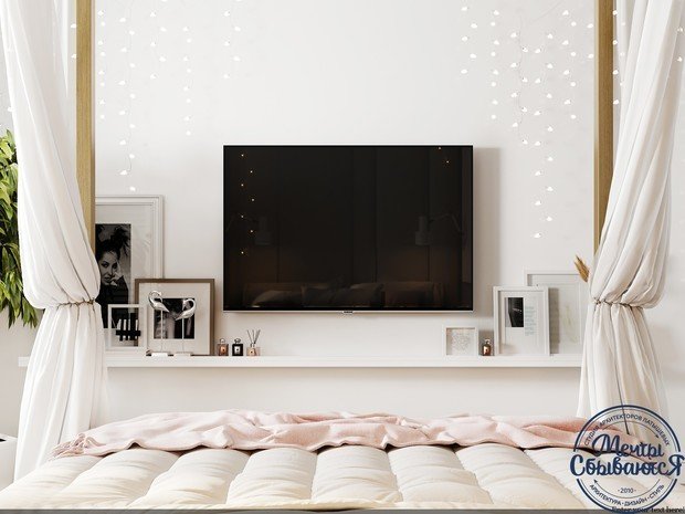 Фото из портфолио Спальня в очень светлых тонах – фотографии дизайна интерьеров на INMYROOM