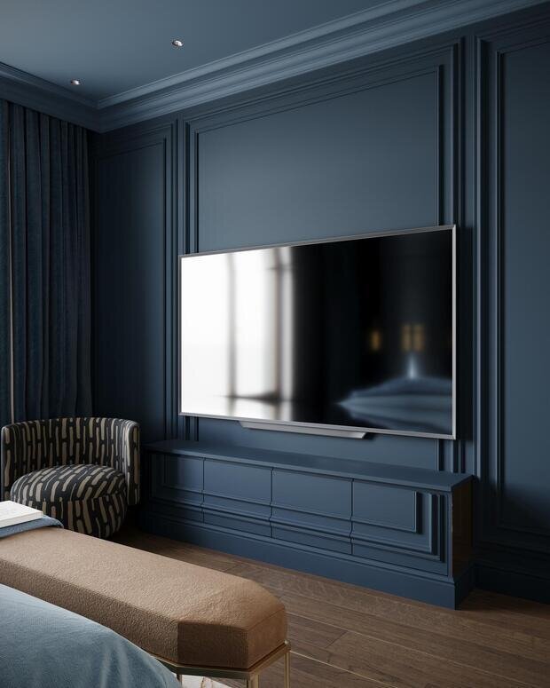 Фото из портфолио Дизайн интерьера квартиры в ЖК «Noble (Нобл)» с элементами американской классики – фотографии дизайна интерьеров на INMYROOM