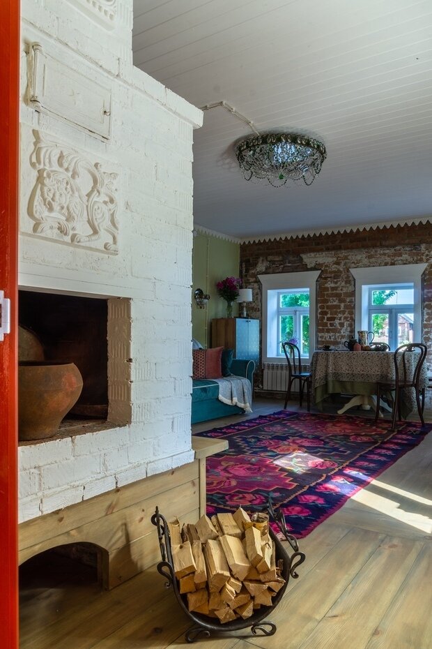 Фотография: Гостиная в стиле Прованс и Кантри, Эклектика, Дом, Анастасия Муравьева, Дом и дача, 2 комнаты, Суздальский район – фото на INMYROOM