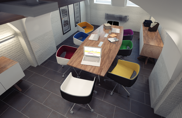 Фото из портфолио Эскиз визуализация офисных помещений – фотографии дизайна интерьеров на INMYROOM