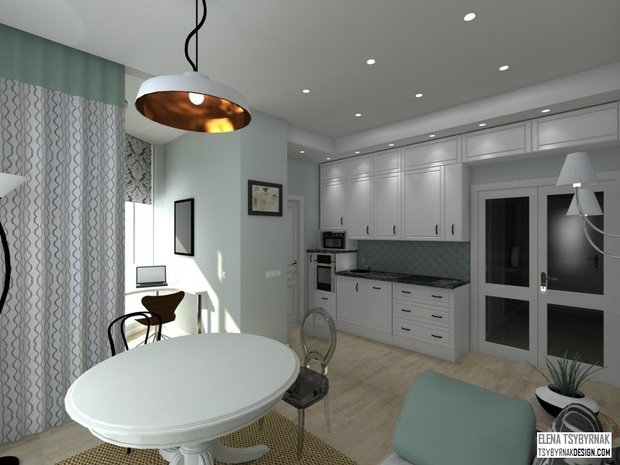 Фото из портфолио Легкая эклектика – фотографии дизайна интерьеров на InMyRoom.ru