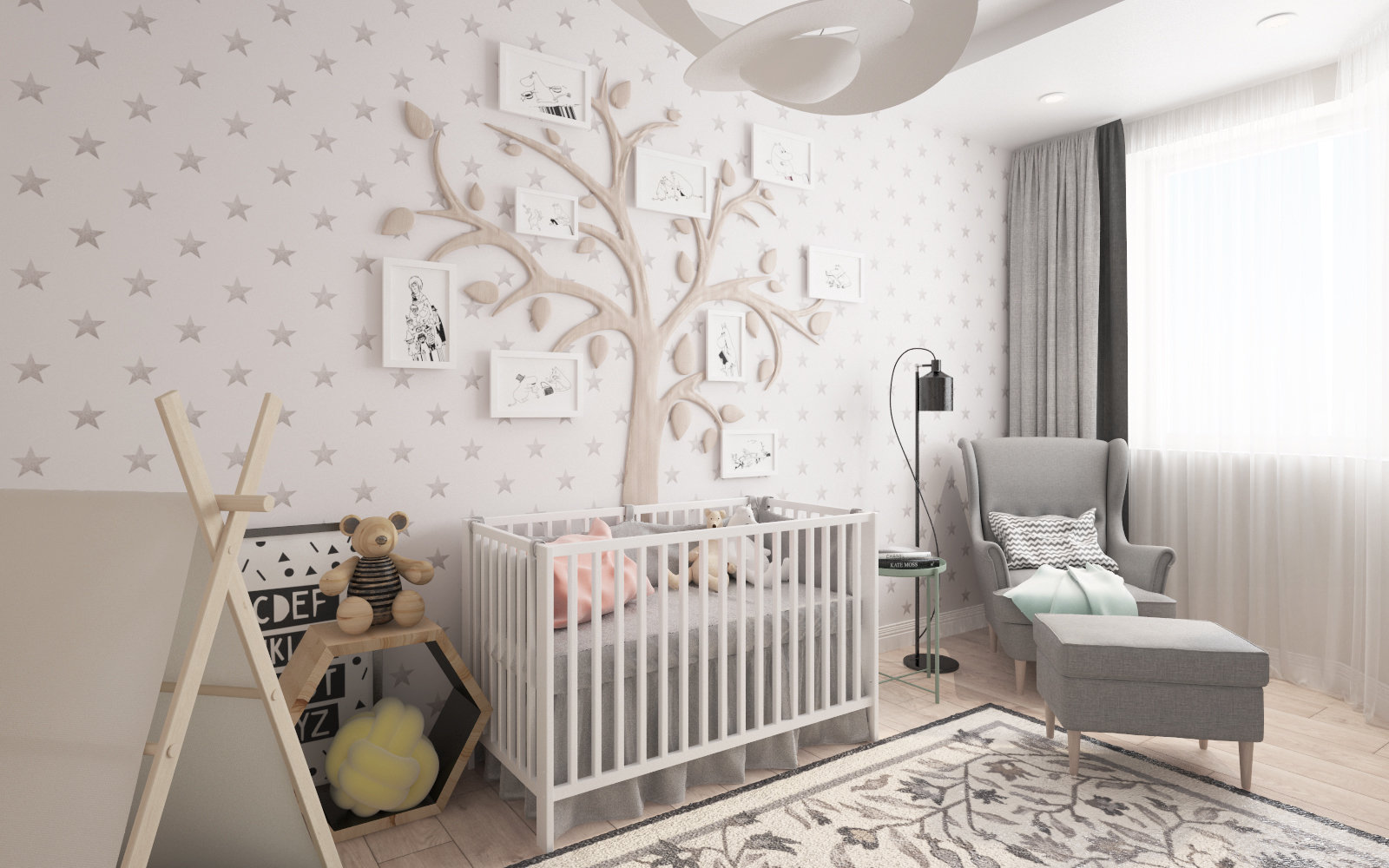 Фотография: Детская в стиле Современный, Скандинавский, Квартира, Проект дня, Московская область, Балашиха, Ольга Погорелова, Панельный дом, 2 комнаты, 40-60 метров, П-44ТМ – фото на INMYROOM Фотография: Детская в стиле Современный, Скандинавский, Квартира, Проект дня, Московская область, Балашиха, Ольга Погорелова, Панельный дом, 2 комнаты, 40-60 метров, П-44ТМ – фото на INMYROOM