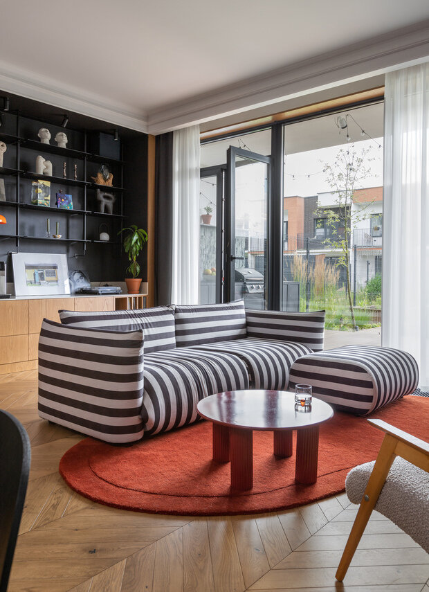 Фотография: Гостиная в стиле Современный, Дом, Проект дня, Дом и дача, Беларусь, 4 и больше, Более 90 метров, эклектика с элементами современного и винтажного стилей, Гродно, Юлия Страпко – фото на INMYROOM