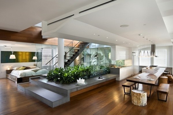 Фотография: Кухня и столовая в стиле Лофт, Квартира, Дома и квартиры, Фитостены – фото на INMYROOM