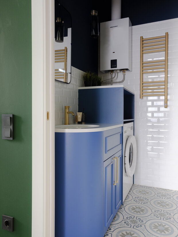 Фотография: Ванная в стиле Современный, Квартира, Проект дня, Сталинка, Кирпичный дом, 4 и больше, 60-90 метров, Санкт-Петербруг – фото на INMYROOM