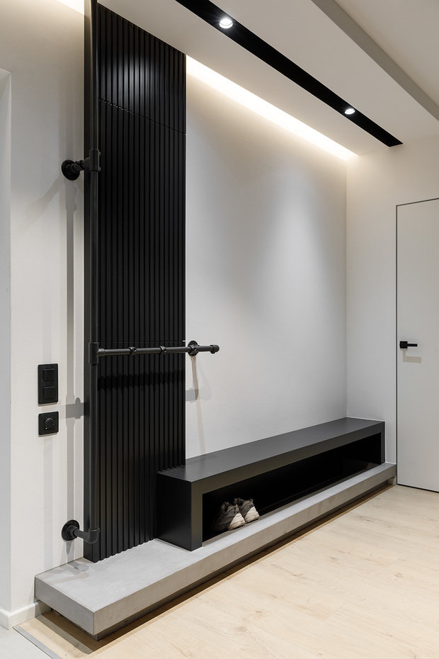 Фотография: Прихожая в стиле Минимализм, Лофт, Проект дня, Санкт-Петербург, 2 комнаты, 60-90 метров, Dinamika Architects – фото на INMYROOM