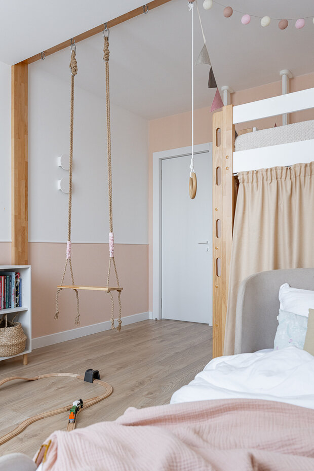 Фотография: Детская в стиле Скандинавский, Современный, Эко, Квартира, Проект недели, Москва, Монолитный дом, 4 и больше, Более 90 метров, бюро «Образ жизни», Анастасия Кутовая – фото на INMYROOM