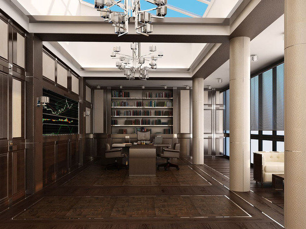 Фото из портфолио Кабинет Сбербанка – фотографии дизайна интерьеров на INMYROOM