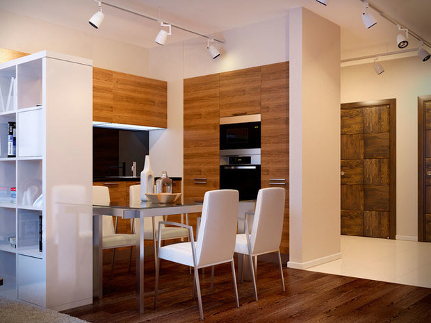 Фотография: Кухня и столовая в стиле Скандинавский, Современный – фото на INMYROOM