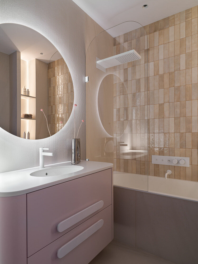 Фотография: Ванная в стиле Современный, Квартира, Проект дня, Москва, 3 комнаты, 40-60 метров, Анастасия Ковальчук – фото на INMYROOM Фотография: Ванная в стиле Современный, Квартира, Проект дня, Москва, 3 комнаты, 40-60 метров, Анастасия Ковальчук – фото на INMYROOM