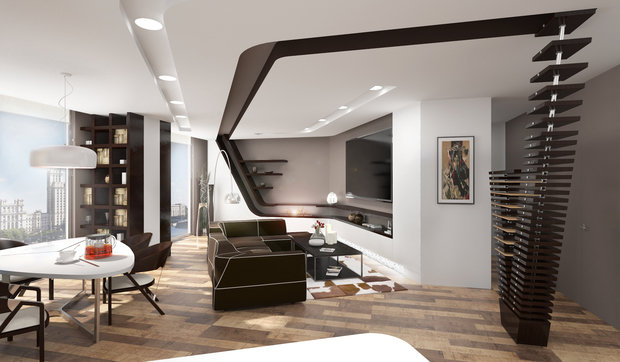 Фото из портфолио Sky House – фотографии дизайна интерьеров на INMYROOM