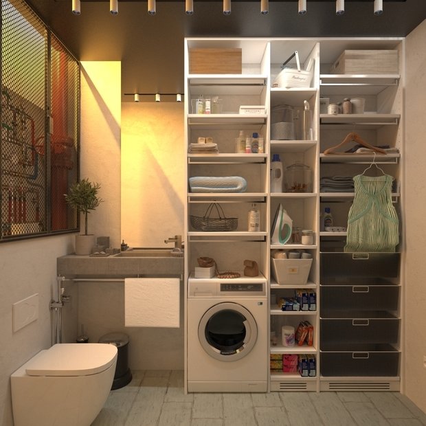 Фотография: Ванная в стиле Скандинавский, Квартира, Проект недели, Блочный дом, 2 комнаты, 40-60 метров, Юлия Штыкина, Ла Корунья – фото на INMYROOM