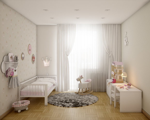 Фотография: Детская в стиле Скандинавский, Современный – фото на INMYROOM