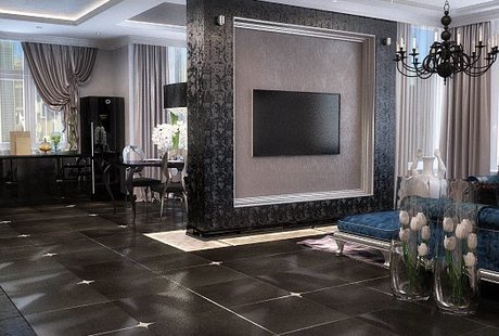 Элегантность черного цвета в интерьере - interior Design IDeas