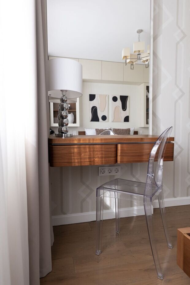 Фотография: Спальня в стиле Современный, Минимализм, Квартира, Проект дня, Москва, 3 комнаты, 60-90 метров, современный с элементами минимализма – фото на INMYROOM