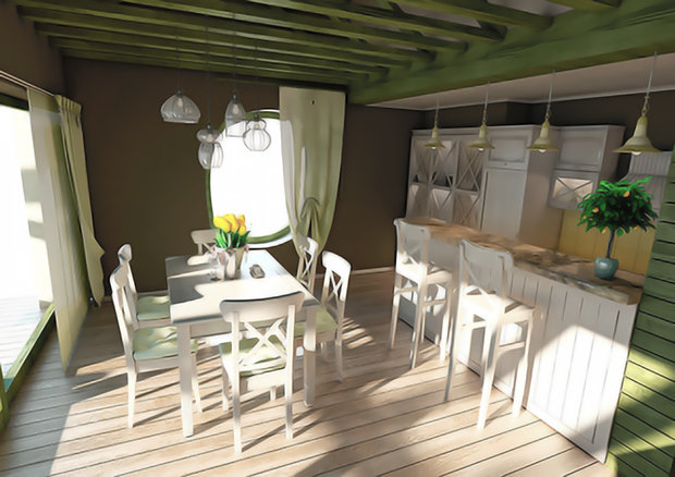 Фото из портфолио Проекты частных домов, коттеджей, загородных домов, таунхаусов и т.д.  – фотографии дизайна интерьеров на INMYROOM