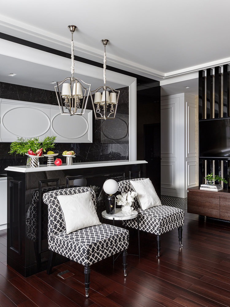 Фотография: Кухня и столовая в стиле Классический, Современный, Квартира, Проект недели, Москва, 3 комнаты, 60-90 метров, ЖК «Мосфильмовский», #эксклюзивныепроекты, Ирина Шевченко – фото на INMYROOM Фотография: Кухня и столовая в стиле Классический, Современный, Квартира, Проект недели, Москва, 3 комнаты, 60-90 метров, ЖК «Мосфильмовский», #эксклюзивныепроекты, Ирина Шевченко – фото на INMYROOM