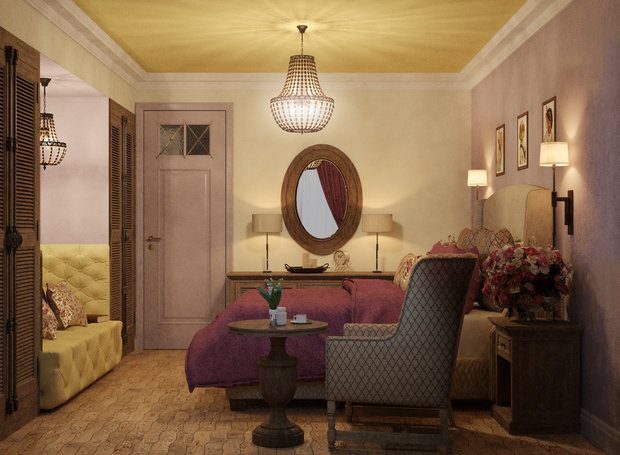 Фото из портфолио Спальня в городской квартире. – фотографии дизайна интерьеров на INMYROOM
